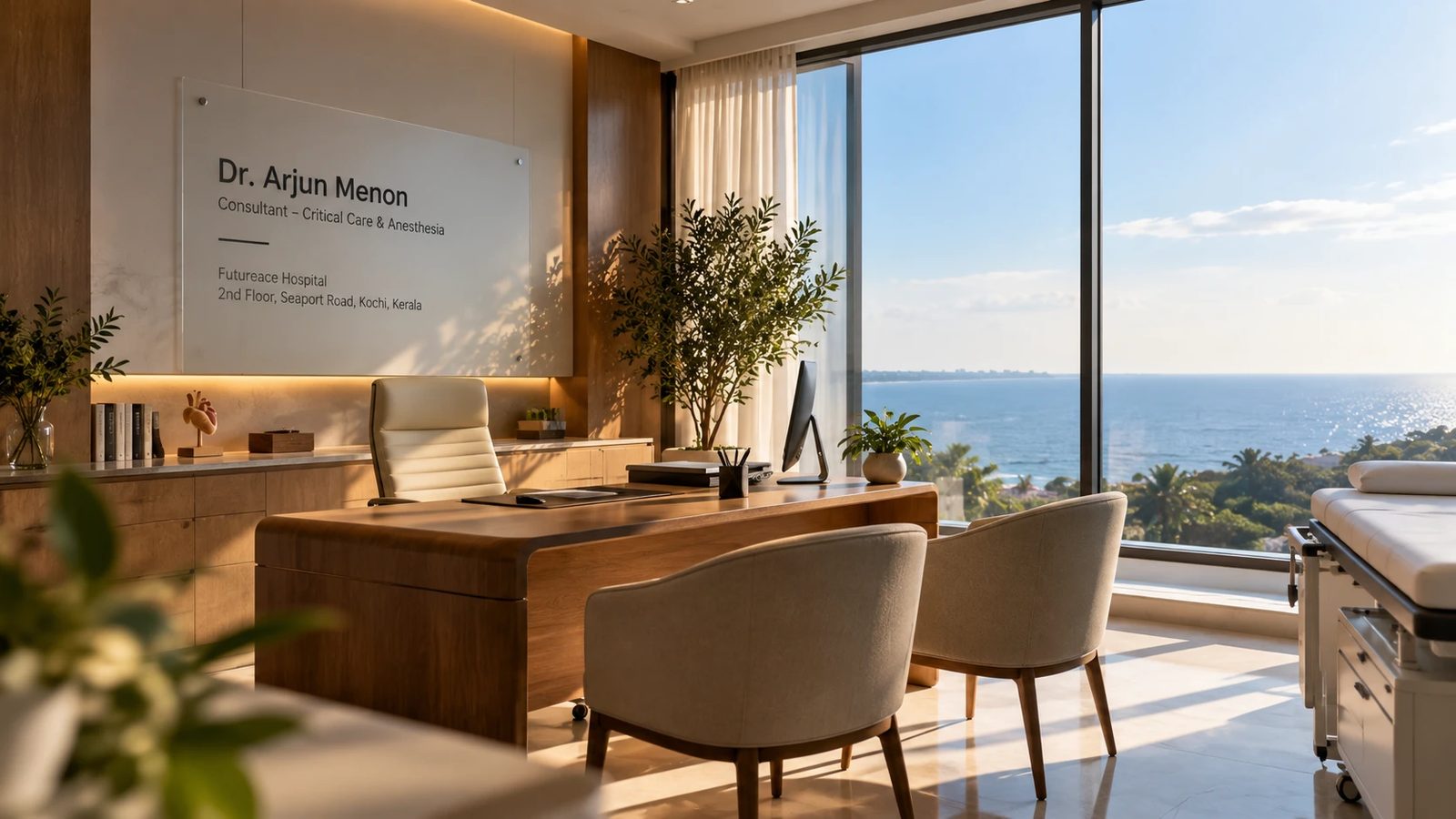 A doctor’s consulting room at Futureace