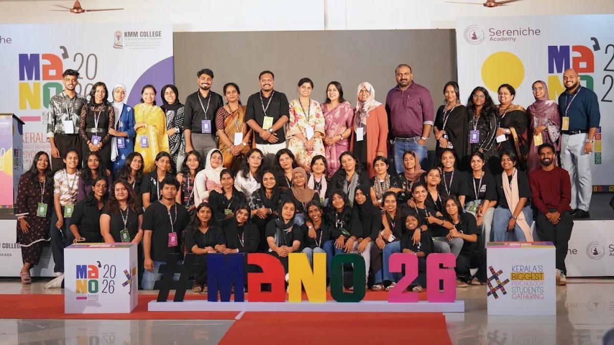 Sereniche Academy team at MANO 2026, Kerala’s psychology students gathering